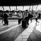 Hauptbahnhof Hamburg am frühen Morgen 