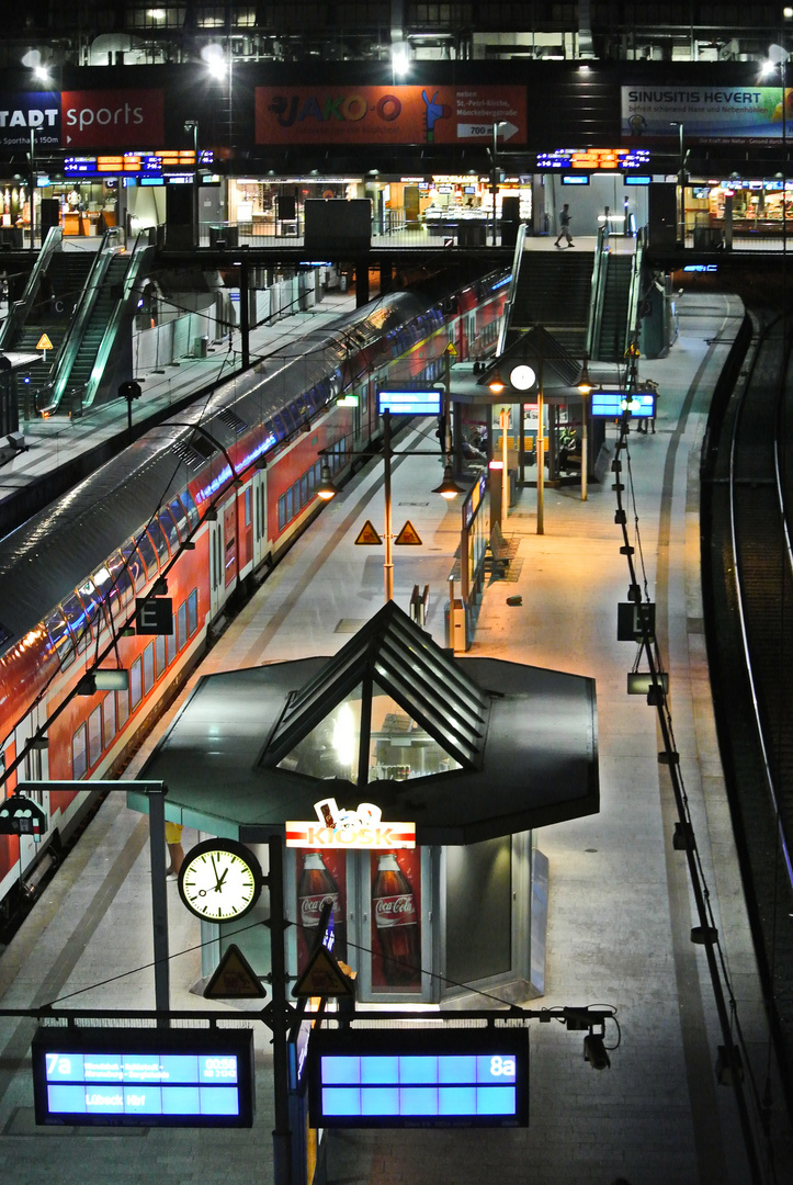 Hauptbahnhof Hamburg, kurz vor eins...........