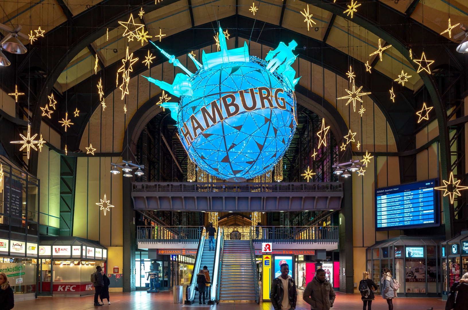 Hauptbahnhof Hamburg zur Weihnachtszeit