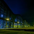 Hauptbahnhof Leipzig in der Nacht