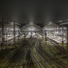 Hauptbahnhof Lübeck bei Nacht