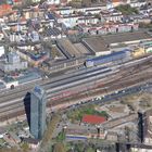 Hauptbahnhof Mannheim mit Victoria-Hochhaus und Busbahnhof