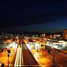 Hauptbahnhof Schweinfurt bei Nacht