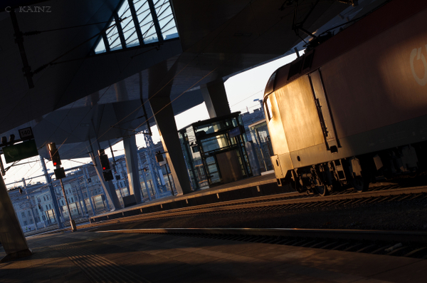 Hauptbahnhof Sunset Referenzbild