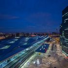 Hauptbahnhof Wien bei Nacht