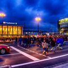 Hauptbahnhof zur blauen Stunde