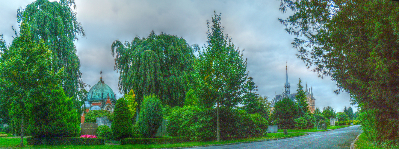 Hauptfriedhof Braunschweig Panorama 1