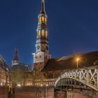 Hauptkirche St. Katharinen mit Jungfernbrücke