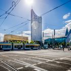 Hauptkreuzung am Augustusplatz in Leipzig