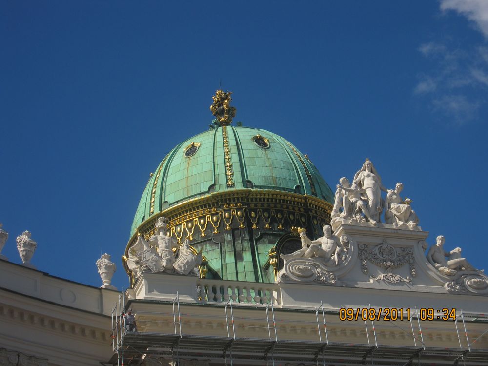 Hauptkuppel des Michaelertraktes der Hofburg