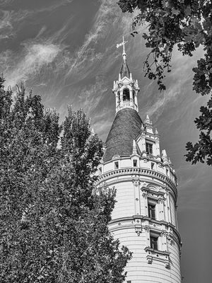 Hauptkuppel des Schweriner Schlosses (Schwarzweißer Freitag)