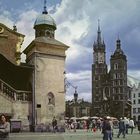 Hauptmarkt mit Marienkirche / Krakau 1984 .... (Dia-Scan) 