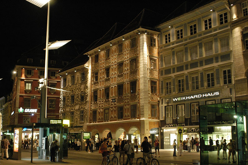 Hauptplatz Graz bei Nacht