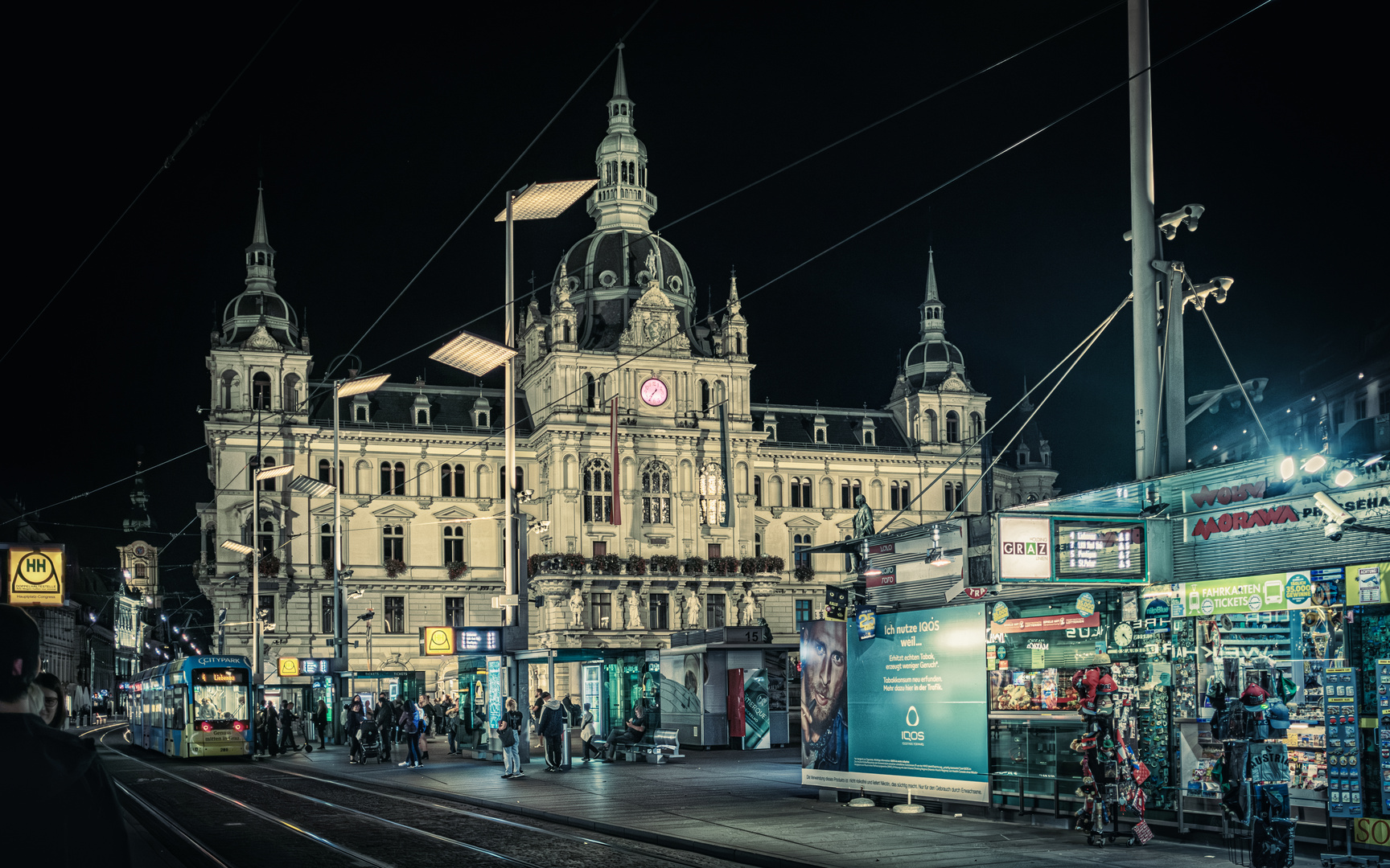 Hauptplatz Graz mit dem Rathaus