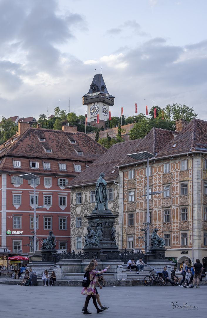Hauptplatz Graz / Uhrturm