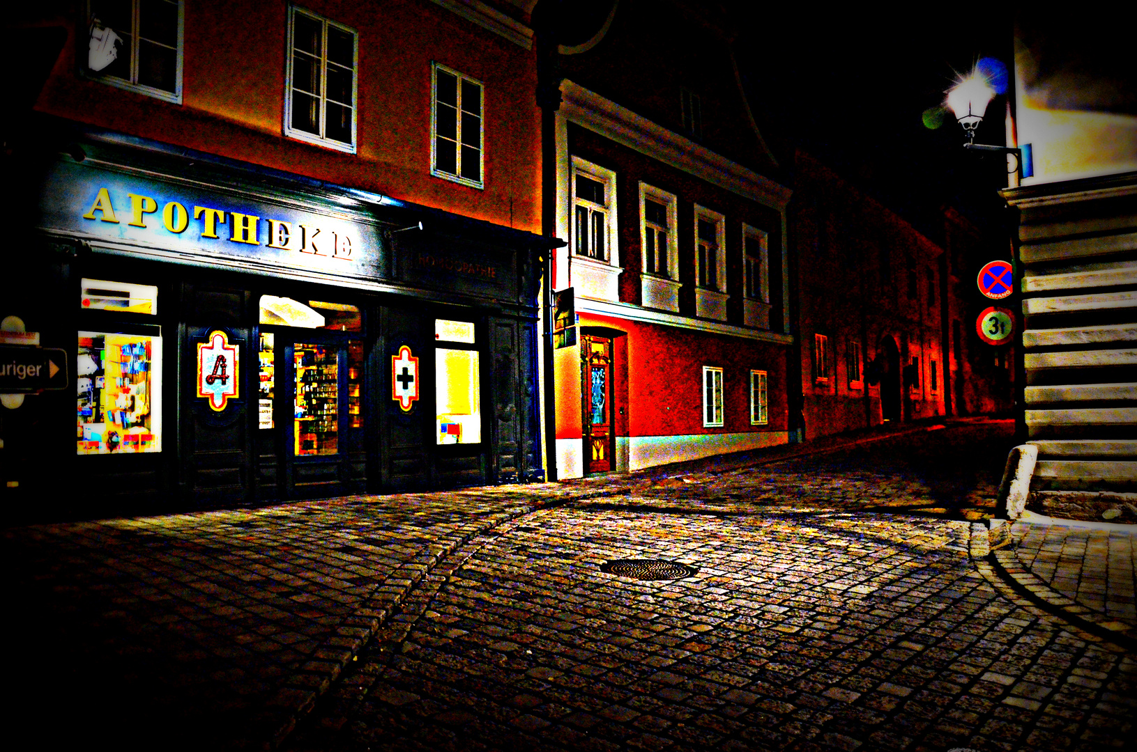 Hauptplatz Retz Nacht