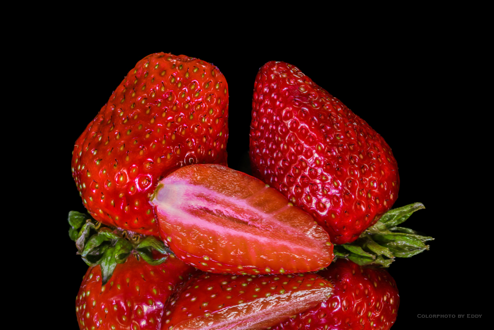 Hauptsaison der Erdbeeren