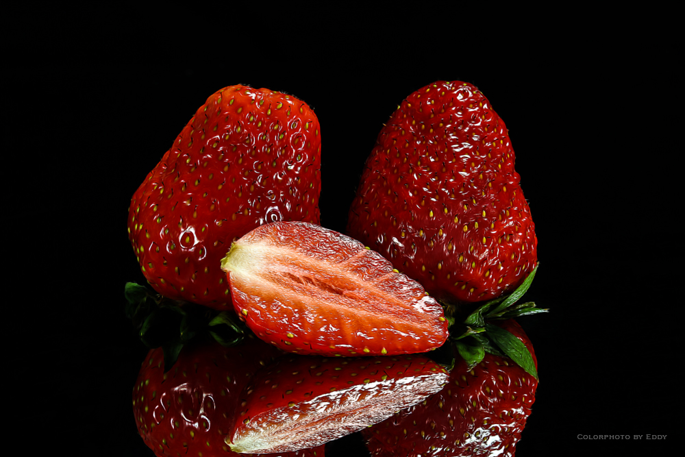 Hauptsaison der Erdbeeren ...