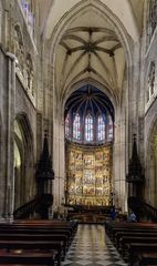 Hauptschiff der Kathedrale in Oviedo