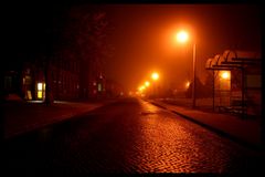 Hauptstr. Sassnitz bei Nacht u. Nebel 4