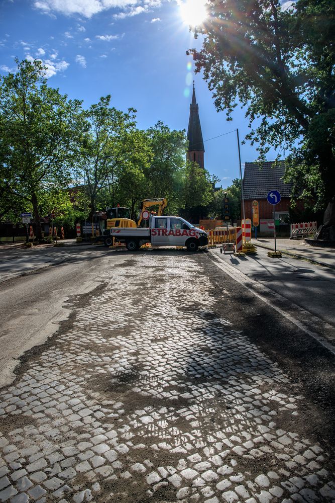 Hauptstrasse  Blick auf St. Marien 