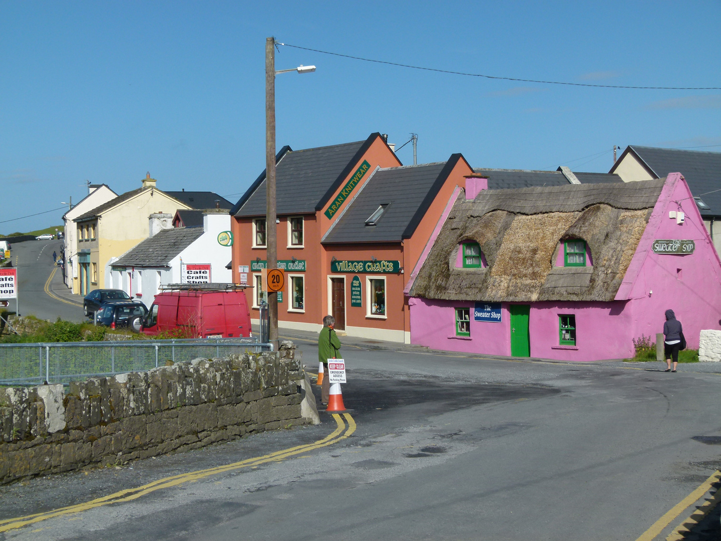 Hauptstraße in Doolin County Clare , Irland