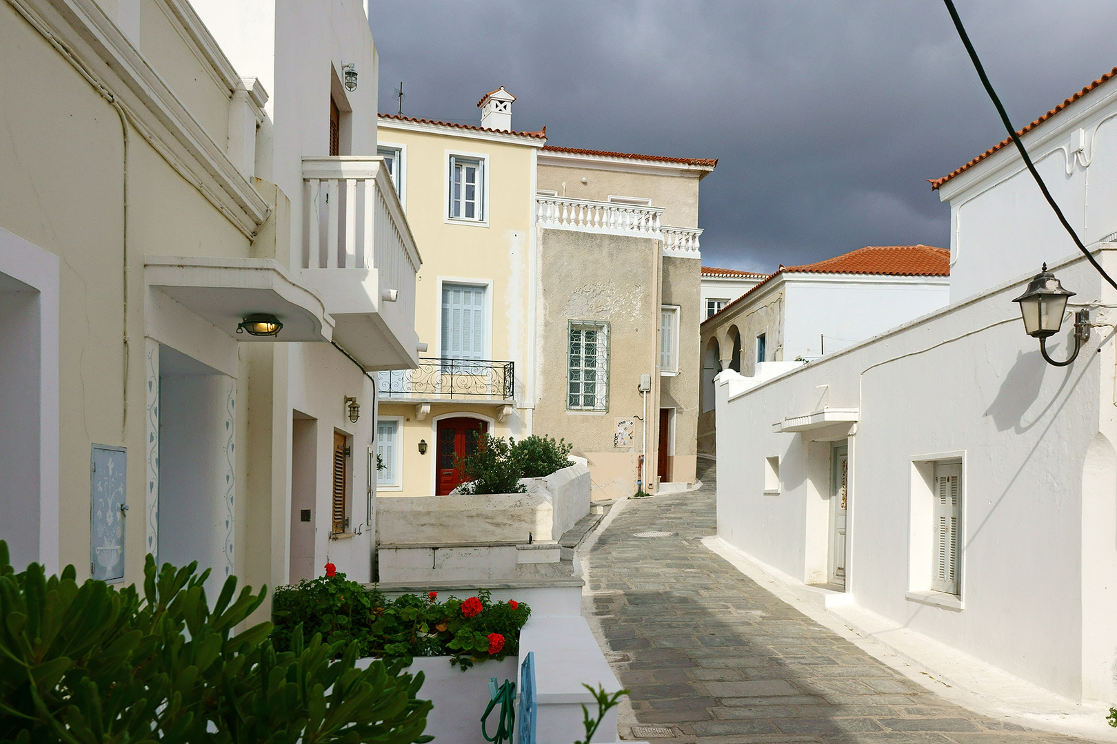 Hauptstraße von Chora auf Andros