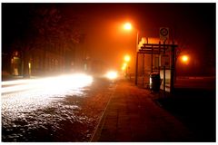 Hauptstr.Sassnitz bei Nacht u. Nebel 3