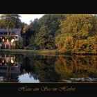 haus am see im herbst