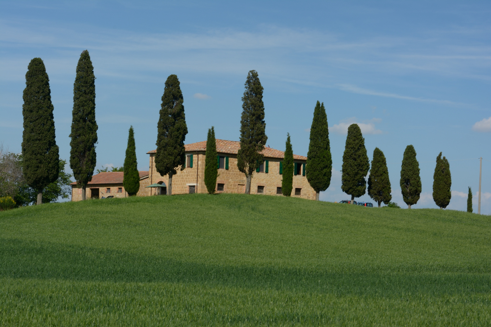 Haus an der Strada Provinciale di Chianciano bei Pienza (Toskana)