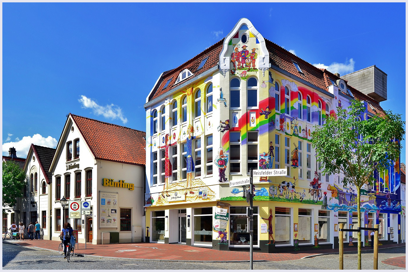 Haus Bünting mit ihrer malerischen Fassade