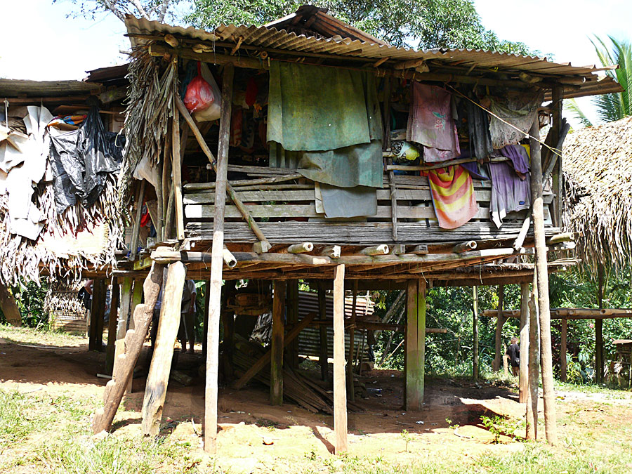 Haus der Embera-Indianer (2)