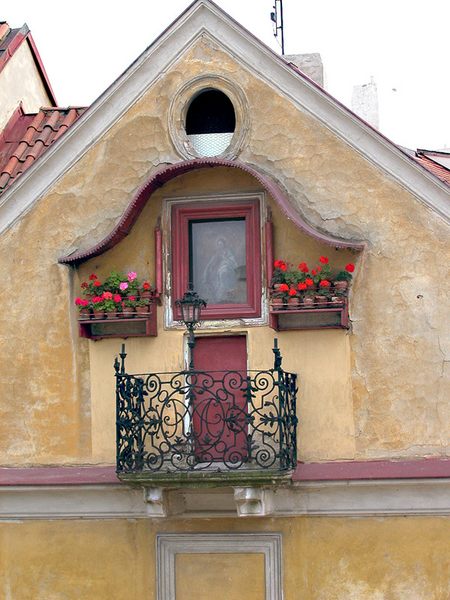 " Haus Detail " -  Prag  (Tschechien)