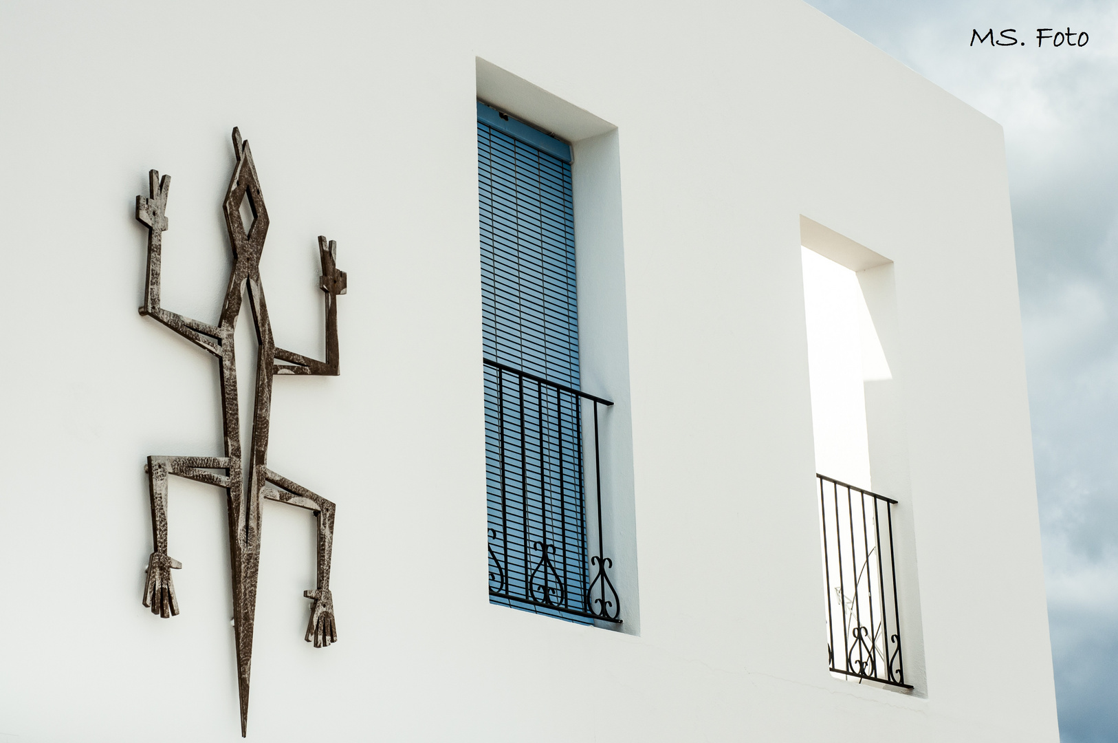 Haus Fassade auf Formentera