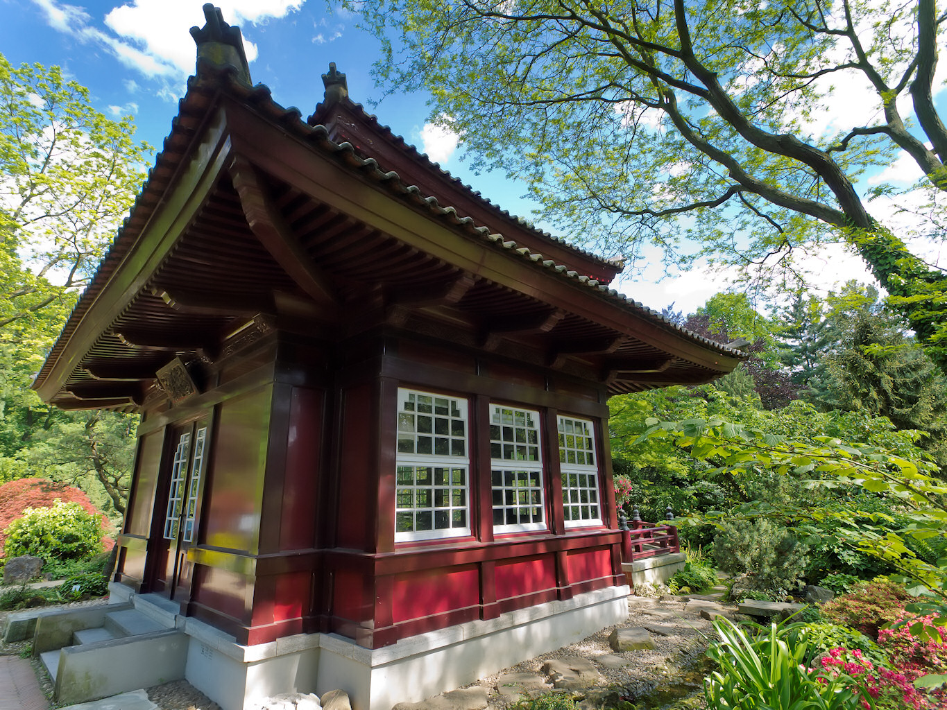 Haus im japanischen Garten