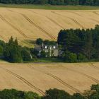 Haus im Kornfeld in Schottland