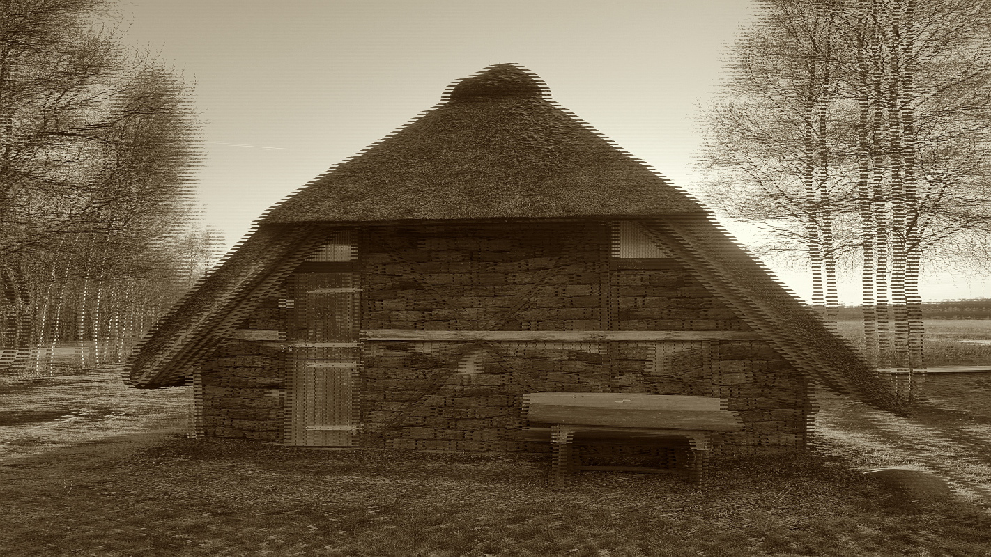 Haus im Moor (3D Polfilter)