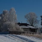 Haus im Raureif