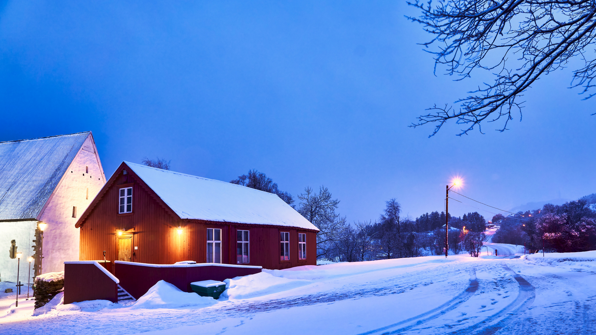 Haus im Schnee