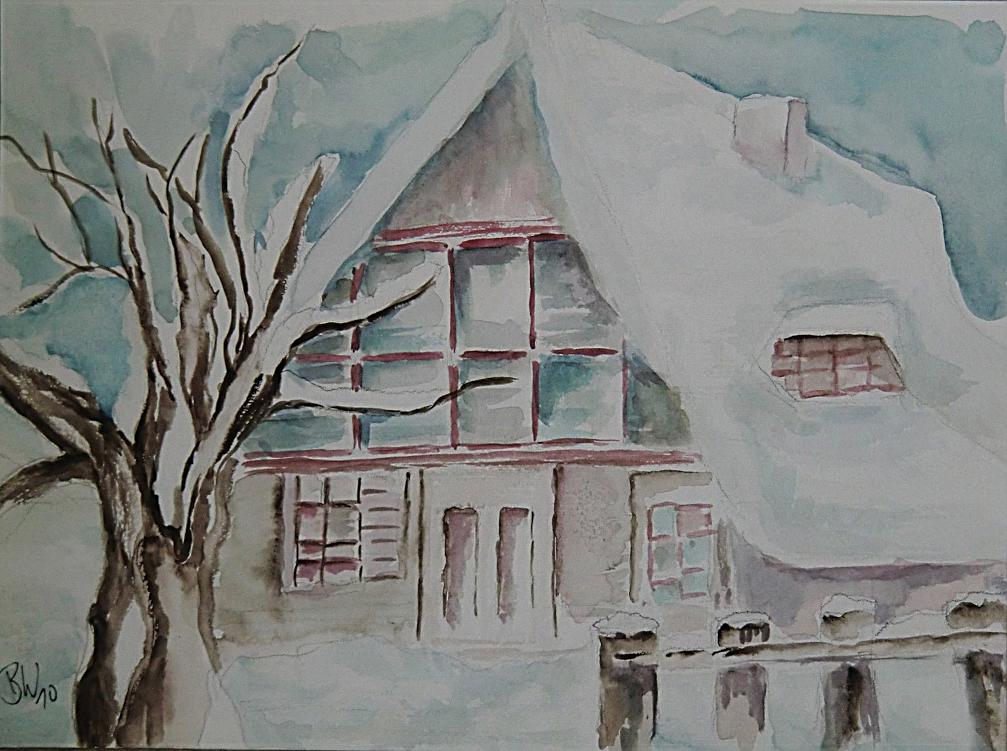 Haus im Schnee