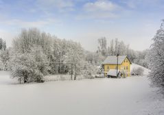 Haus im Schnee