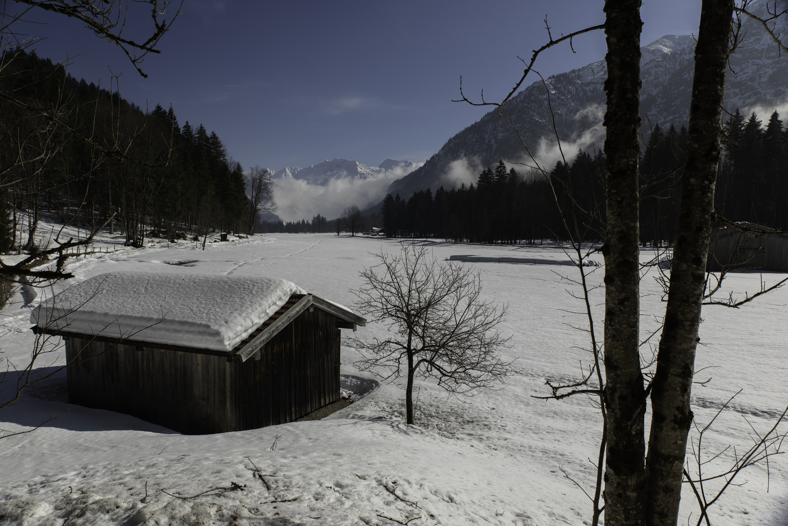 Haus im Schnee