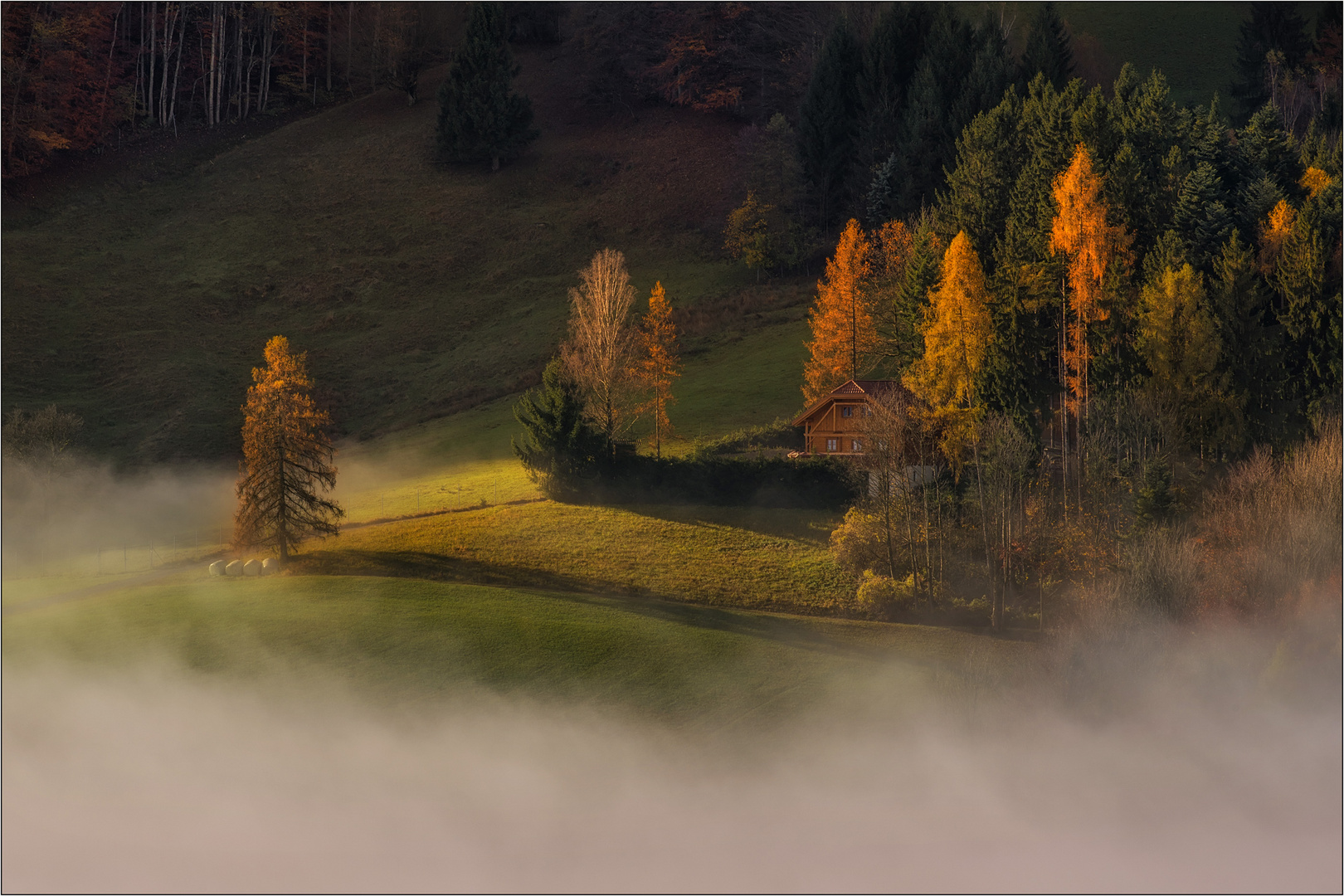 Haus im Sonnenlicht