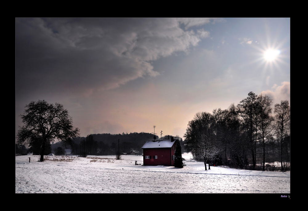 Haus im Winter