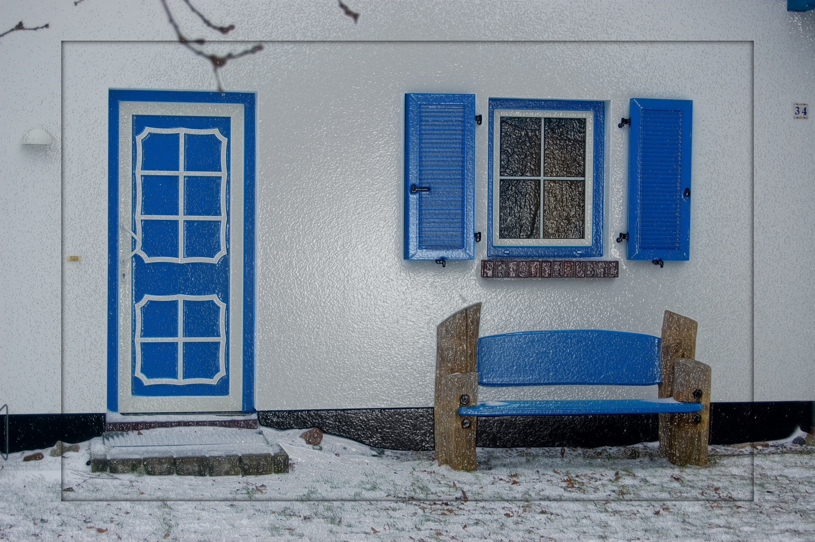 Haus im Winter / Vitte Insel Hiddensee