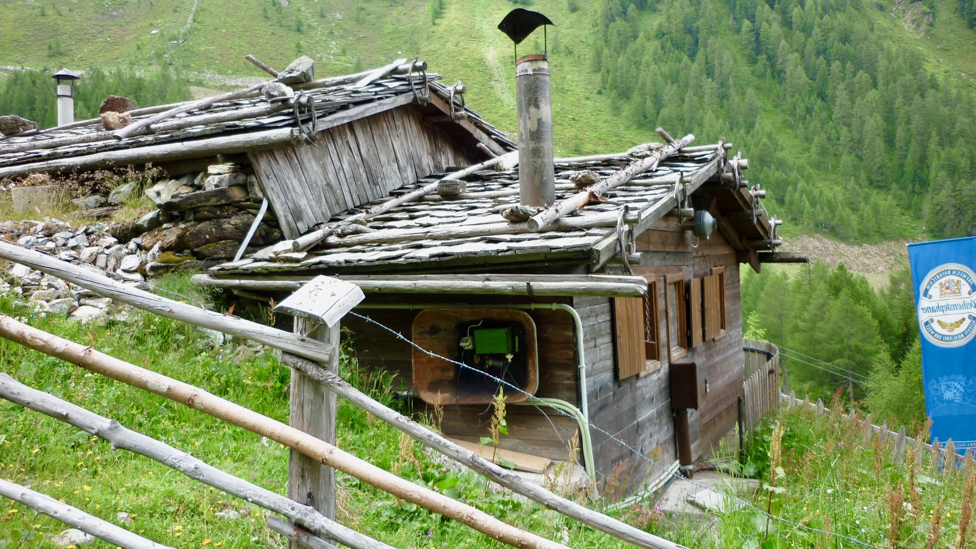 Haus in den Bergen.