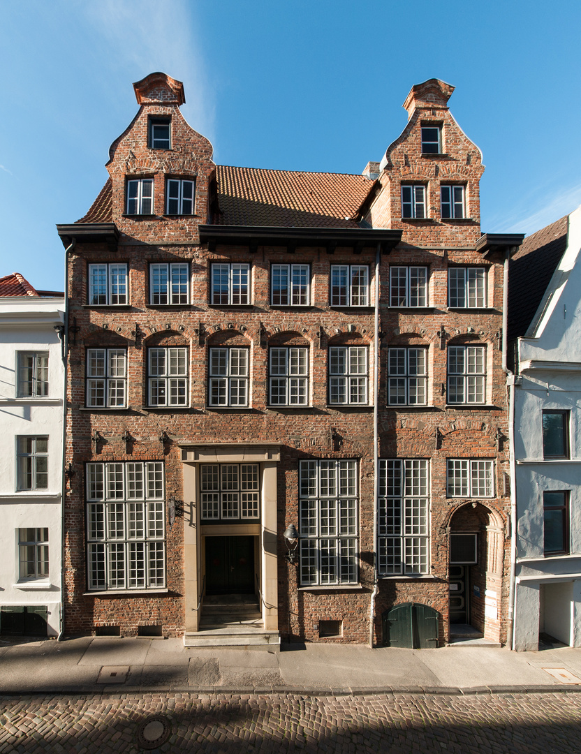 Haus In Der Lubecker Altstadt Ein Portrait Foto Bild