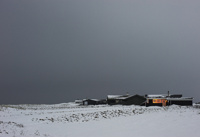 Haus in Winterlandschaft