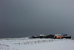 Haus in Winterlandschaft