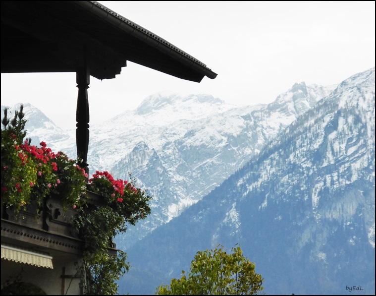 Haus mit Bergblick